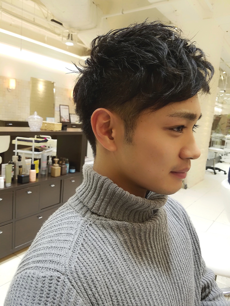 ツーブロック くせ毛風パーマ で爽やかマッシュ アルティコア